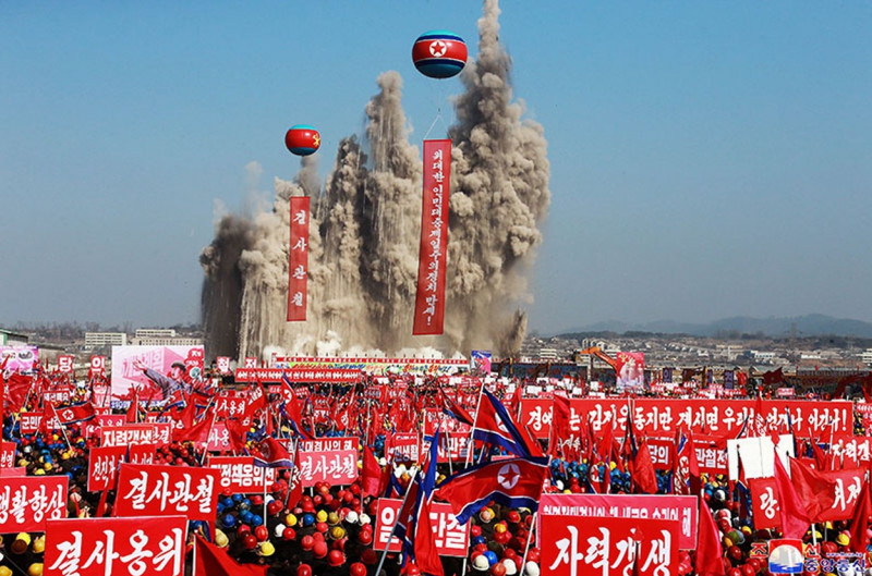 Housing Project Ceremony, Pyongyang, North Korea - 13 Feb 2022