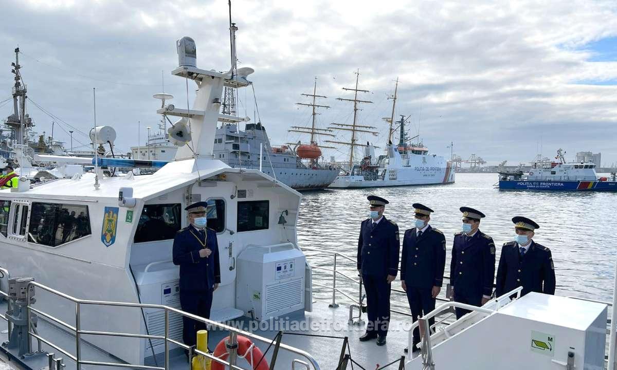 Poliția de Frontieră Română a primit cinci șalupe maritime de intervenție care pot depăși viteza de 100 km/oră