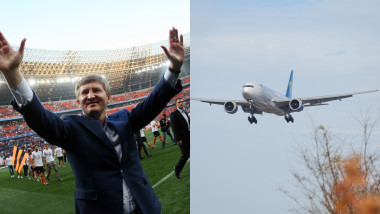 Un avion al lui Rinat Ahmetov ar fi plecat duminică de la Kiev, însă ziarul Ukrainska Pravda citează surse care spun că miliardarul ar fi zburat de fapt din 30 ianuarie în Elveția.