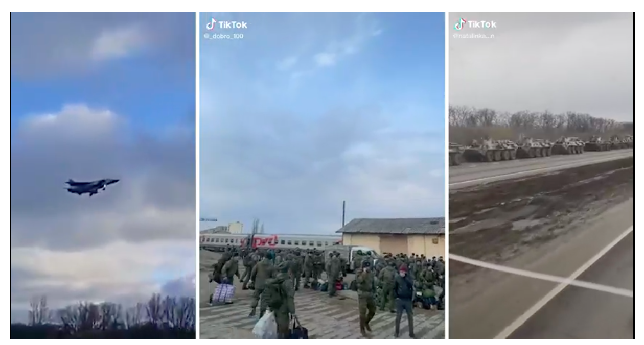 Washington Post: În videoclipuri de pe TikTok se vede cum forțele ruse se apropie de Ucraina