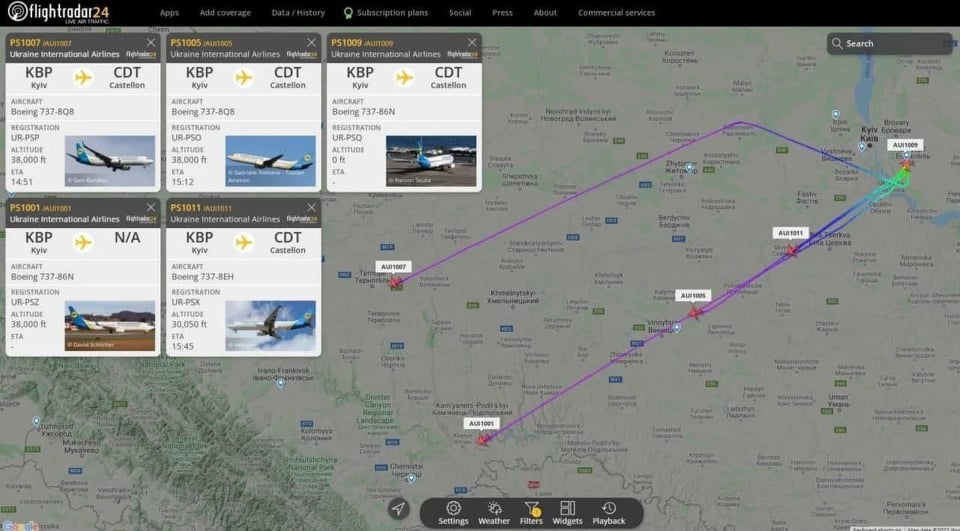 De teama unui posibil război, cea mai mare companie aeriană din Ucraina își evacuează avioanele de la Kiev