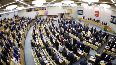 Parlamentari ruși în Duma de stat.
