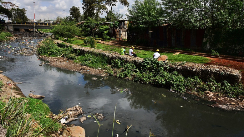 Râul Nairobi din Kenya