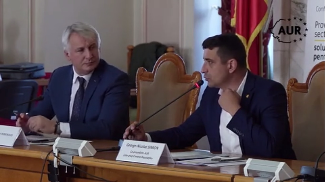 Fostul ministru PSD Eugen Teodorovici, la masă cu George Simion și Claudiu Târziu, la o dezbatere organizată de AUR