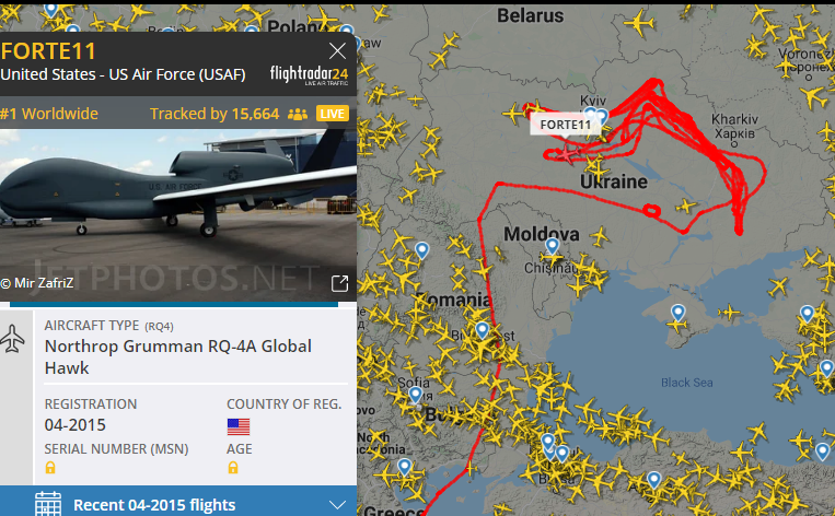 Imagini cu aeronava care îi va anunța pe aliații NATO dacă Rusia invadează Ucraina