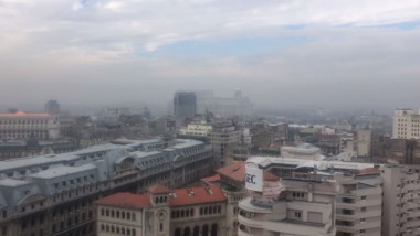 Aer poluat deasupra Bucureștiului.