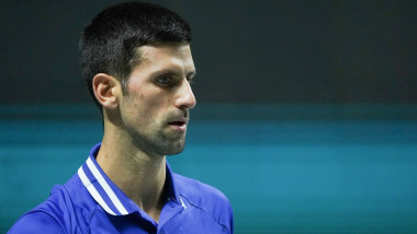 Novak Djokovic, supărat după un meci.