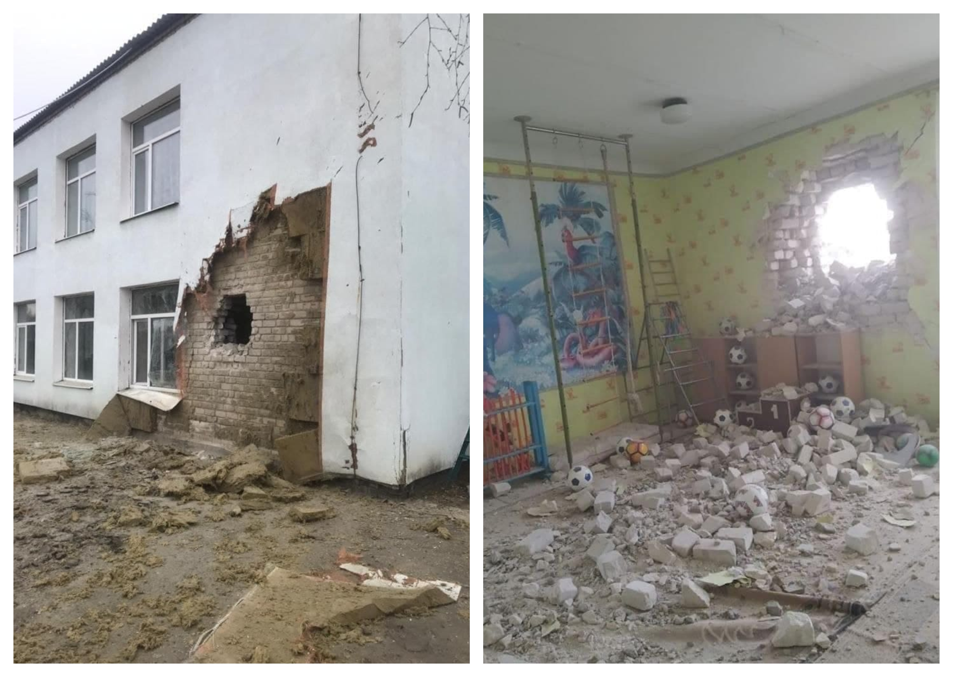 Separatiștii proruși din Lugansk au tras un obuz într-o grădiniță plină de copii