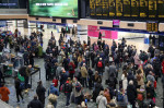 Train companies urge commuters not to travel due to Storm Eunice, London, UK - 17 Feb 2022
