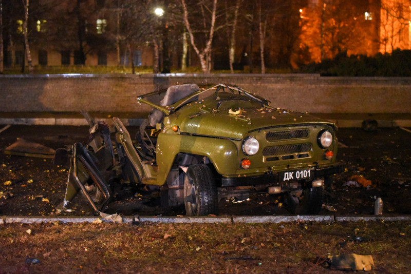 Explosion in central Donetsk, east Ukraine