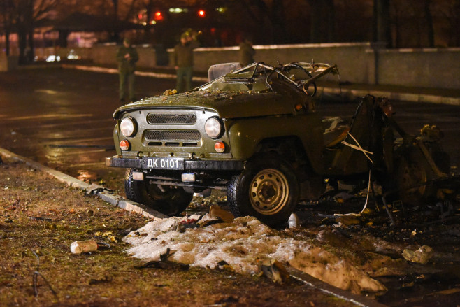 Explosion in central Donetsk, east Ukraine