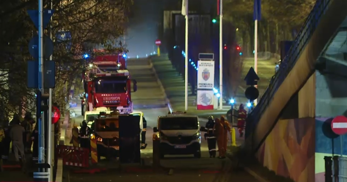 Explozie în București la o țeavă de gaze. Un bloc a fost evacuat, iar circulația a fost restricționată