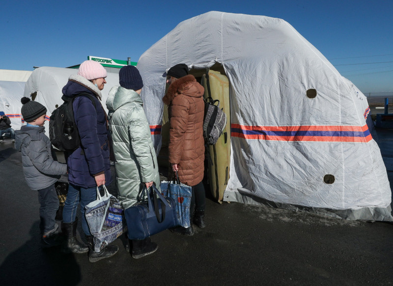 Evacuation of Donetsk People's Republic residents to Russia's Rostov-on-Don Region