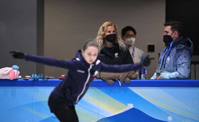 China Olympics 2022 Figure Skating ROC Valieva Training