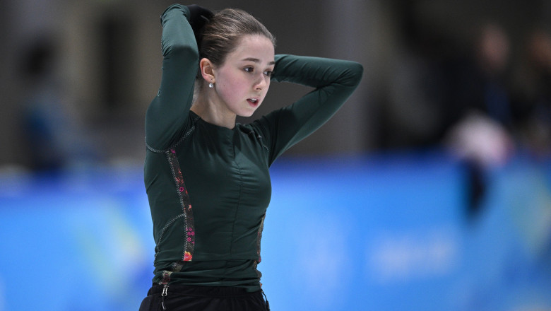 Kamila Valieva la antrenament