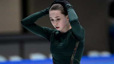 Kamila Valieva la antrenament