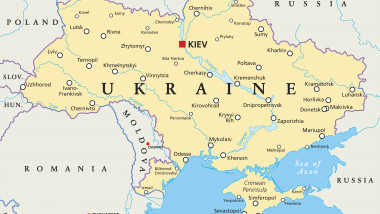 harta ucrainei cu vecinatatea ei
