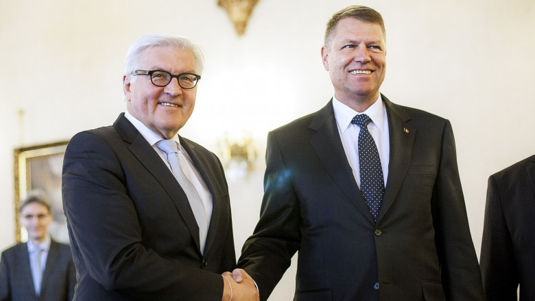 frank walter steinmeier da mana cu klaus iohannis