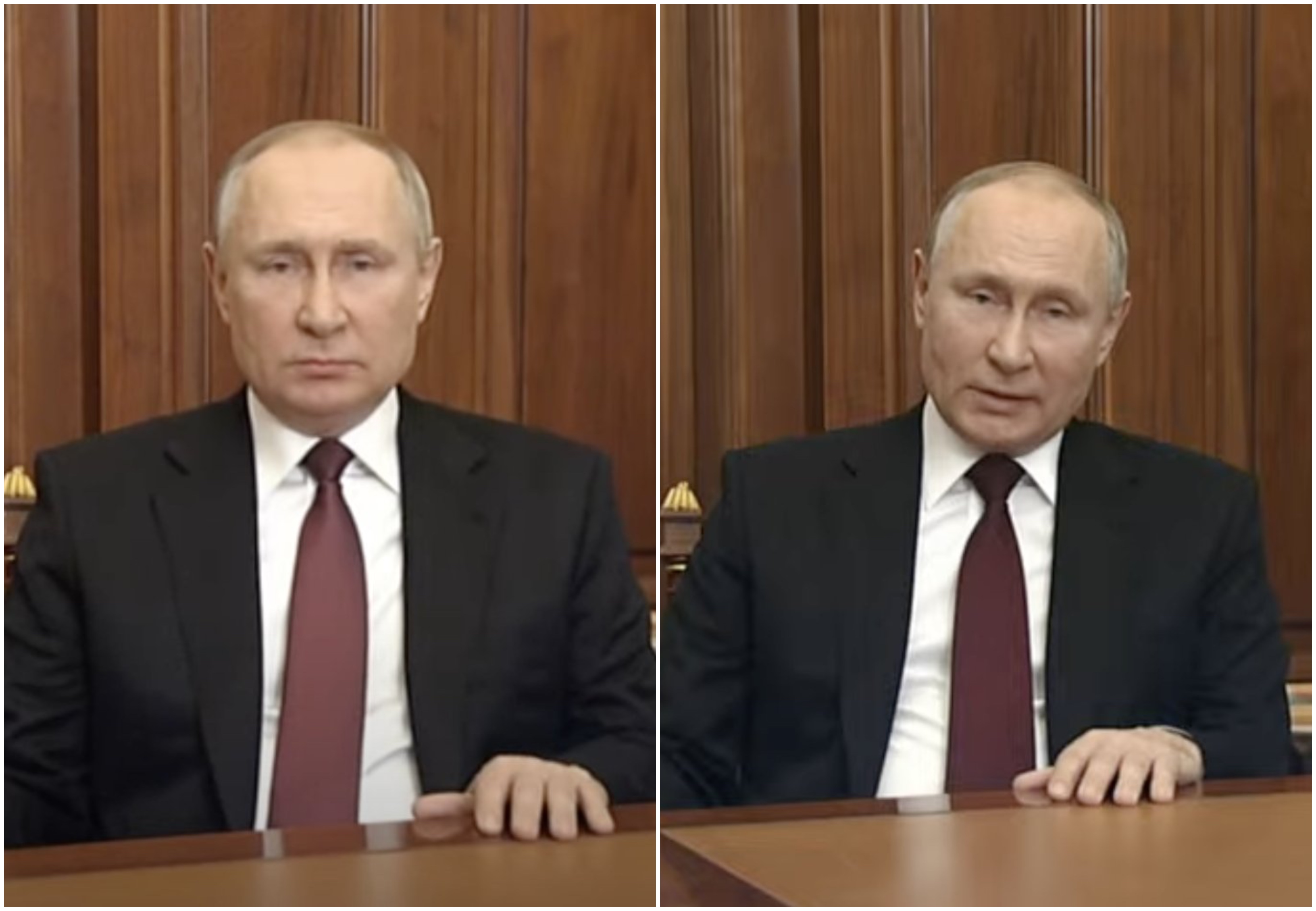 Controversă legată de discursul în care a fost anunțată invadarea Ucrainei. Cand a înregistrat Putin materialul video