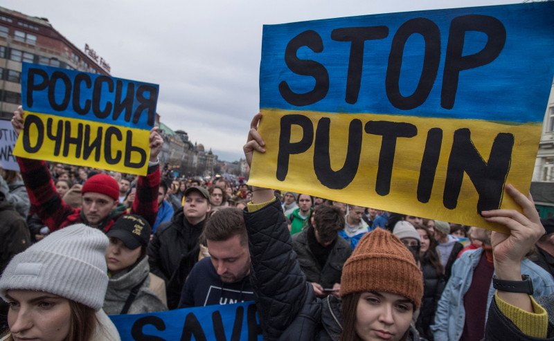 proteste anti putin in cehia