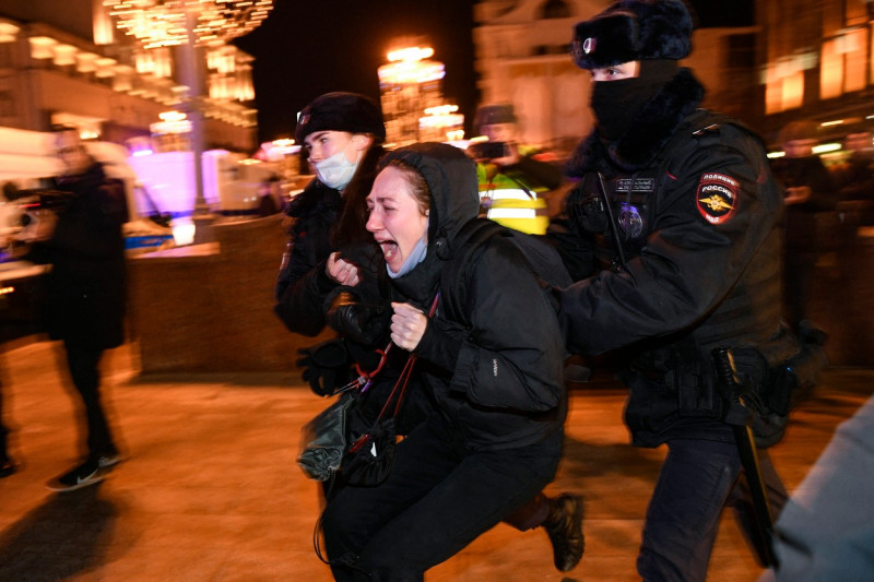 protest moscova arestari 5 profimedia