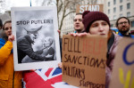 Pro-Ukraine Demonstration In London, United Kingdom - 24 Feb 2022