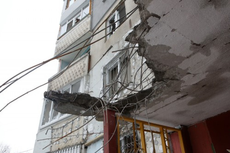 Consequences of hostilities in Kharkiv, Ukraine - 26 Feb 2022