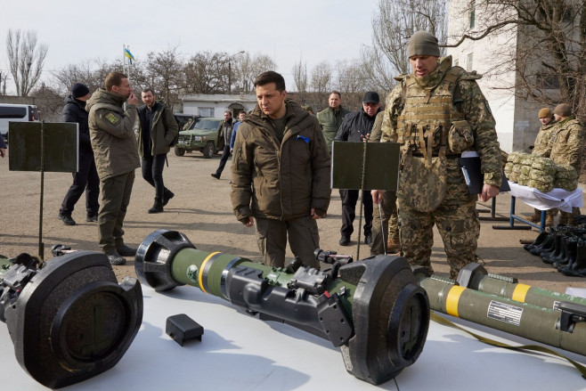 Ukraine President visits Border Patrol in Azov Sea, Ukraine - 17 Feb 2022