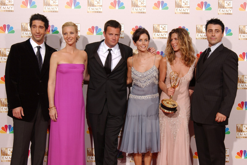 Friends cast at 54th Annual Primetime Emmy Awards Backstage