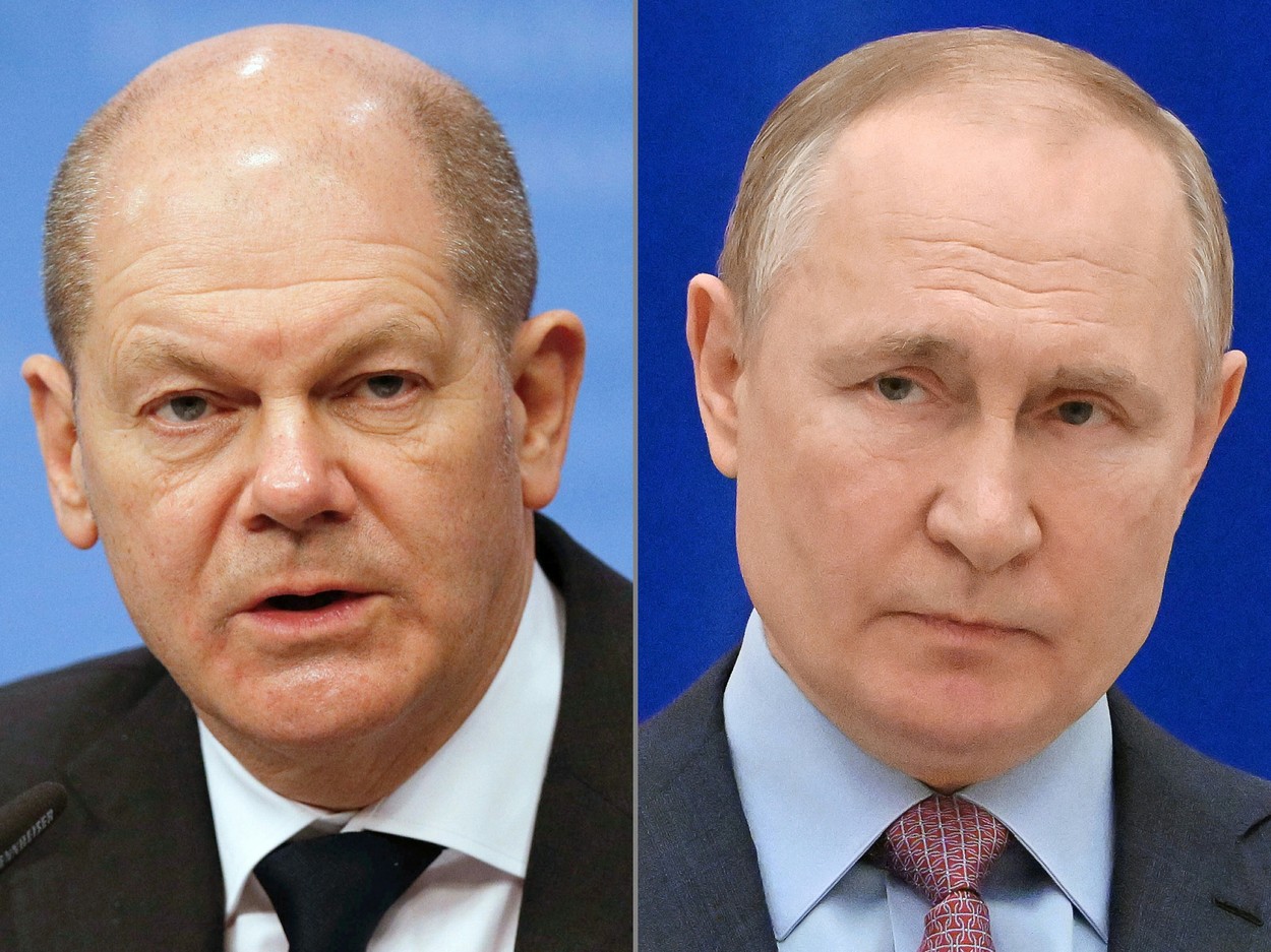 Putin i-a spus lui Scholz că gazele pot fi plătite în continuare în euro, potrivit Berlinului