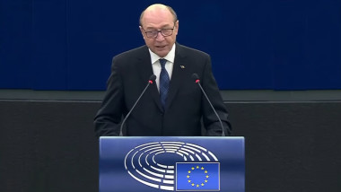 Traian Băsescu de la tribuna Parlamentului European