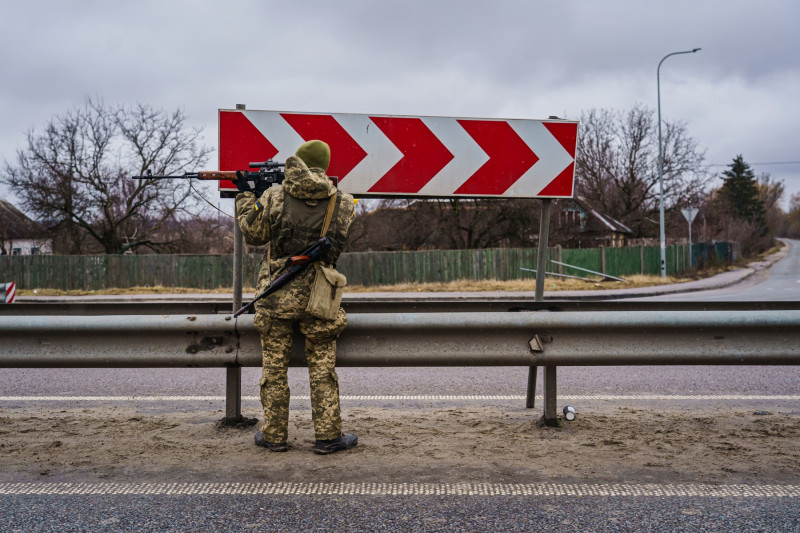 UKRAINE RUSSIA CRISIS, Sytnyaky, Kyiv Oblast, Ukraine - 03 Mar 2022