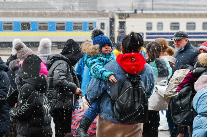 Refugee situation in Kramatorsk, Ukraine - 02 Mar 2022