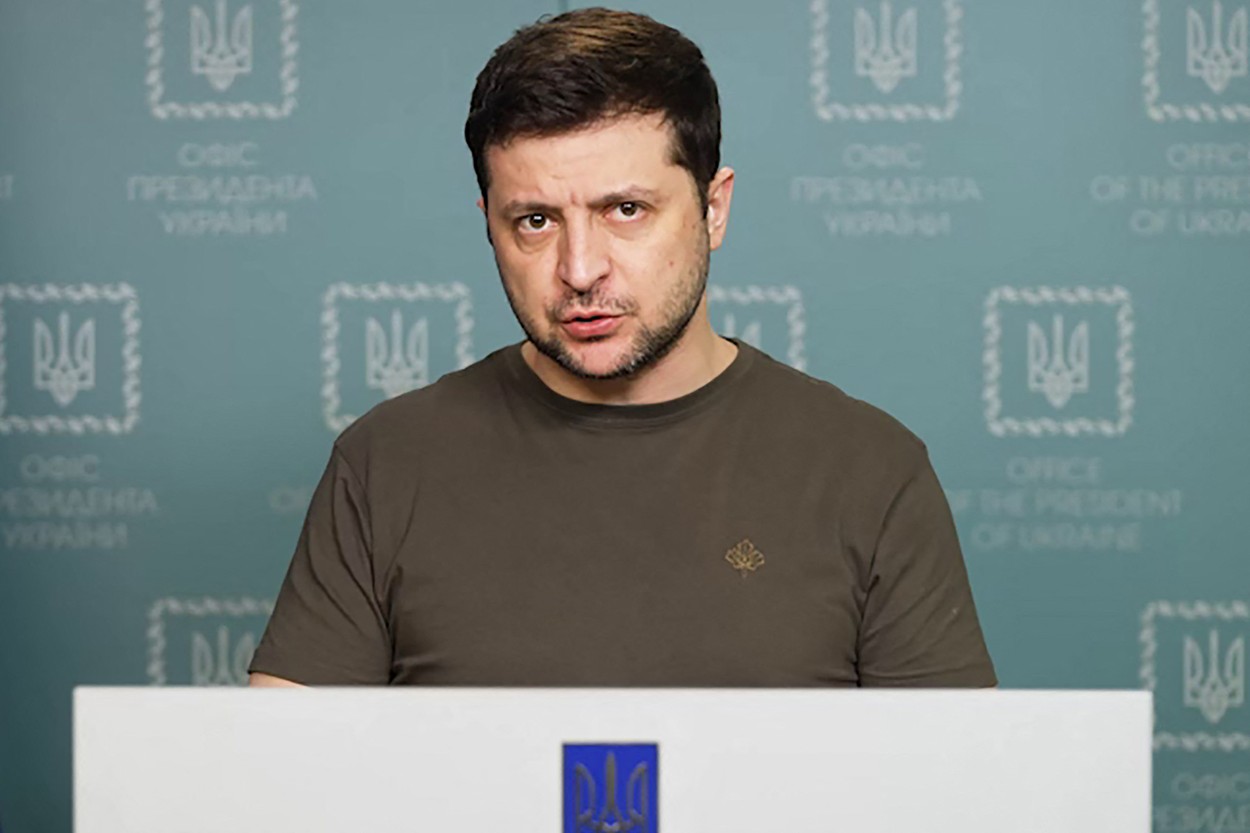 Volodimir Zelenski, discurs dur la adresa NATO: Au dat undă verde pentru continuarea bombardării Ucrainei