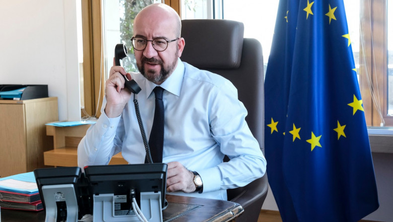 Preşedintele Consiliului European, Charles Michel, discutie telefonica cu putin