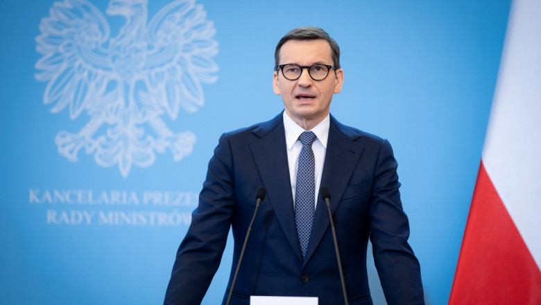 Mateusz Morawiecki face declarații.