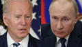 colaj de fotografii cu Joe Biden și Vladimir Putin