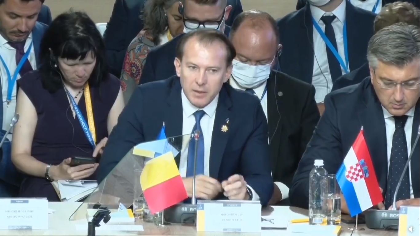 Florin Cîțu: România susține aspirațiile Ucrainei de a deveni membru al comunității europene și euro-atlantice