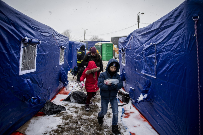 Russia Ukraine War, refugees in Siret, Romania - 02 Mar 2022