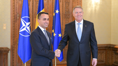 Preşedintele Klaus Iohannis l-a primit la Cotroceni pe ministrul italian de Externe, Luigi Di Maio