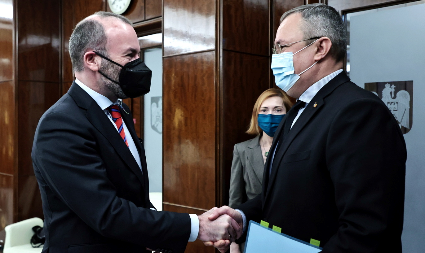 Nicolae Ciucă, întâlnire cu Manfred Weber. Cei doi au discutat despre aplicarea PNRR