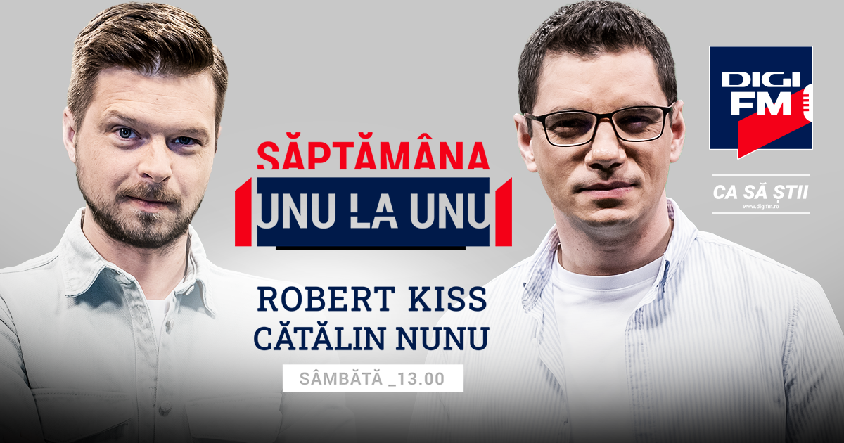 Digi FM lansează emisiunea „Săptămâna unu la unu” cu Robert Kiss și Cătălin Nunu