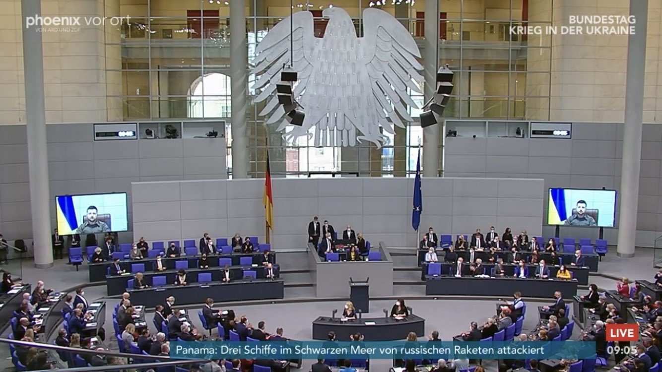 Zelenski îndeamnă Germania să dărâme noul zid ridicat în Europa de ruși prin războiul declanșat în Ucraina