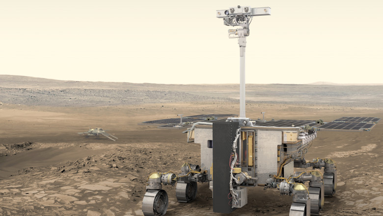 Prototipul roverului ExoMars. F