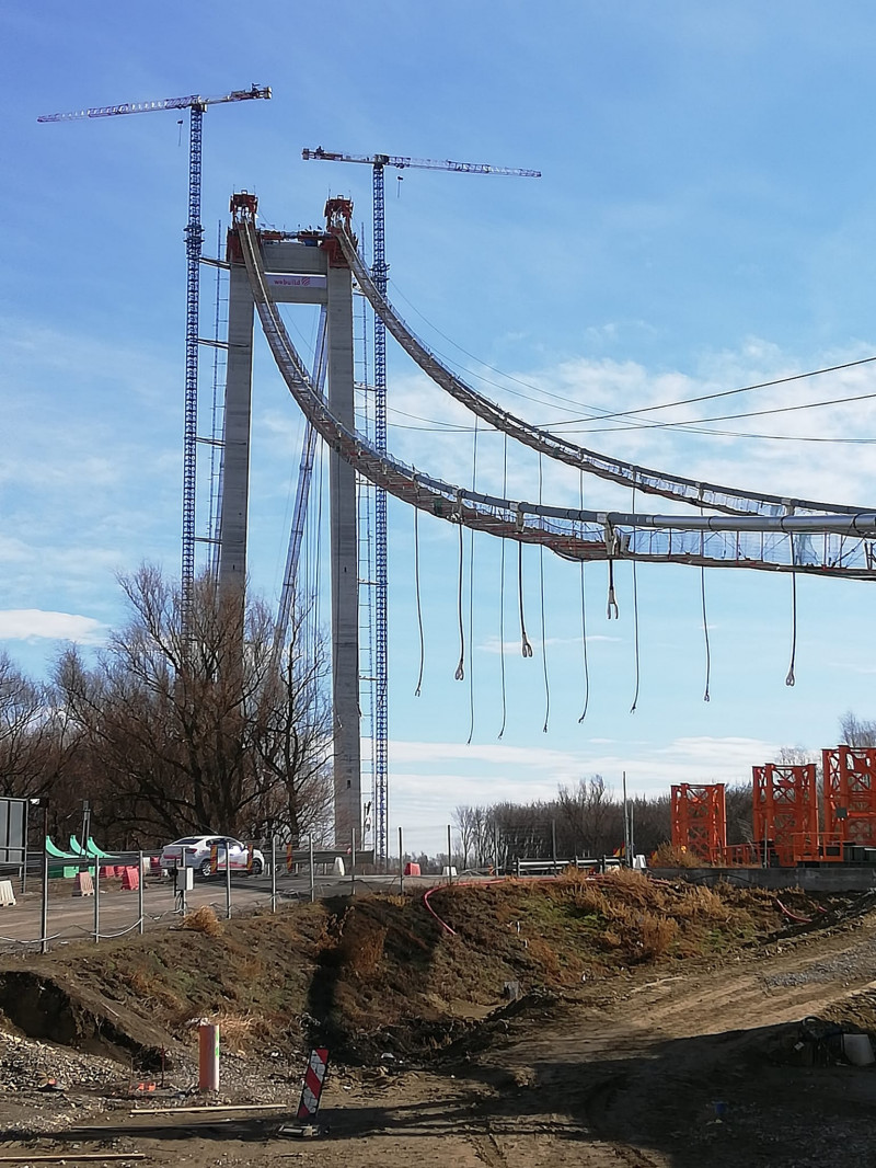 podul suspendat de la Brăila