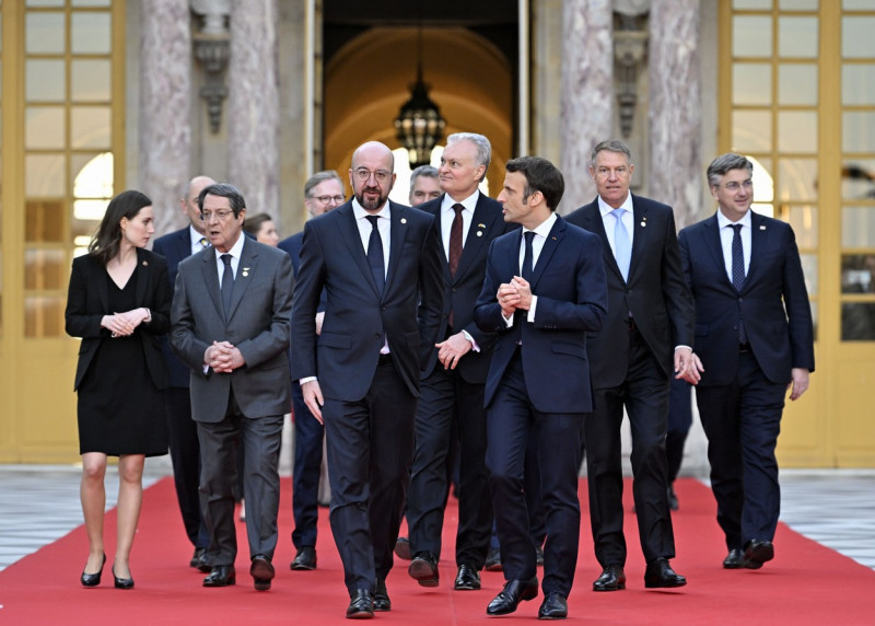 France Versailles Informal Summit European Leaders Day One, Versailles, France - 10 Mar 2022