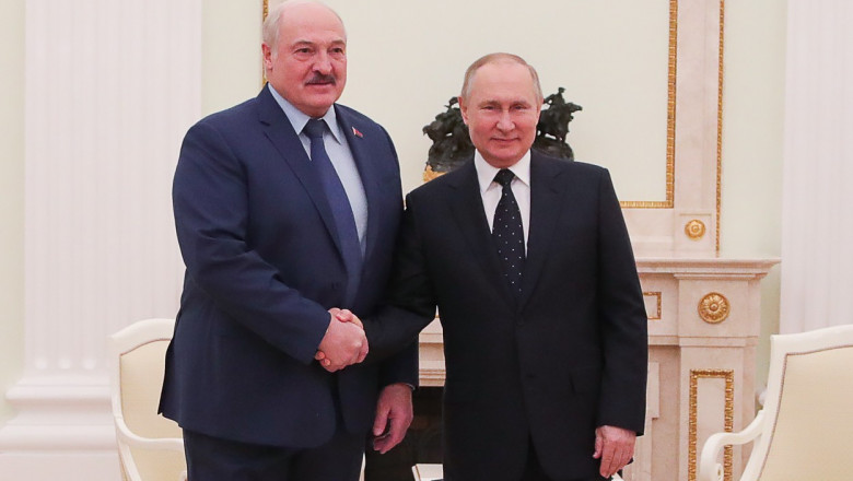 Vladimir Putin și Alexander Lukașenko