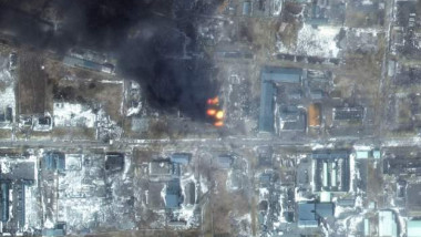Distrugerile masive din Mariupol se văd din satelit