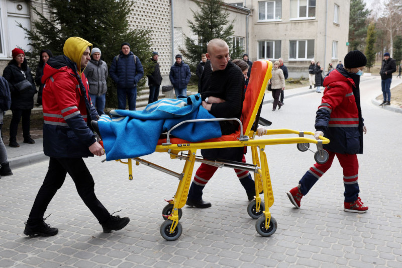 Russian Air Strikes Hit Military Training Site West Of Lviv