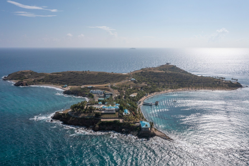 EXCLUSIVE: Aerial Views Of Jeffrey Epstein's Home On Little Saint James Island In The Caribbean